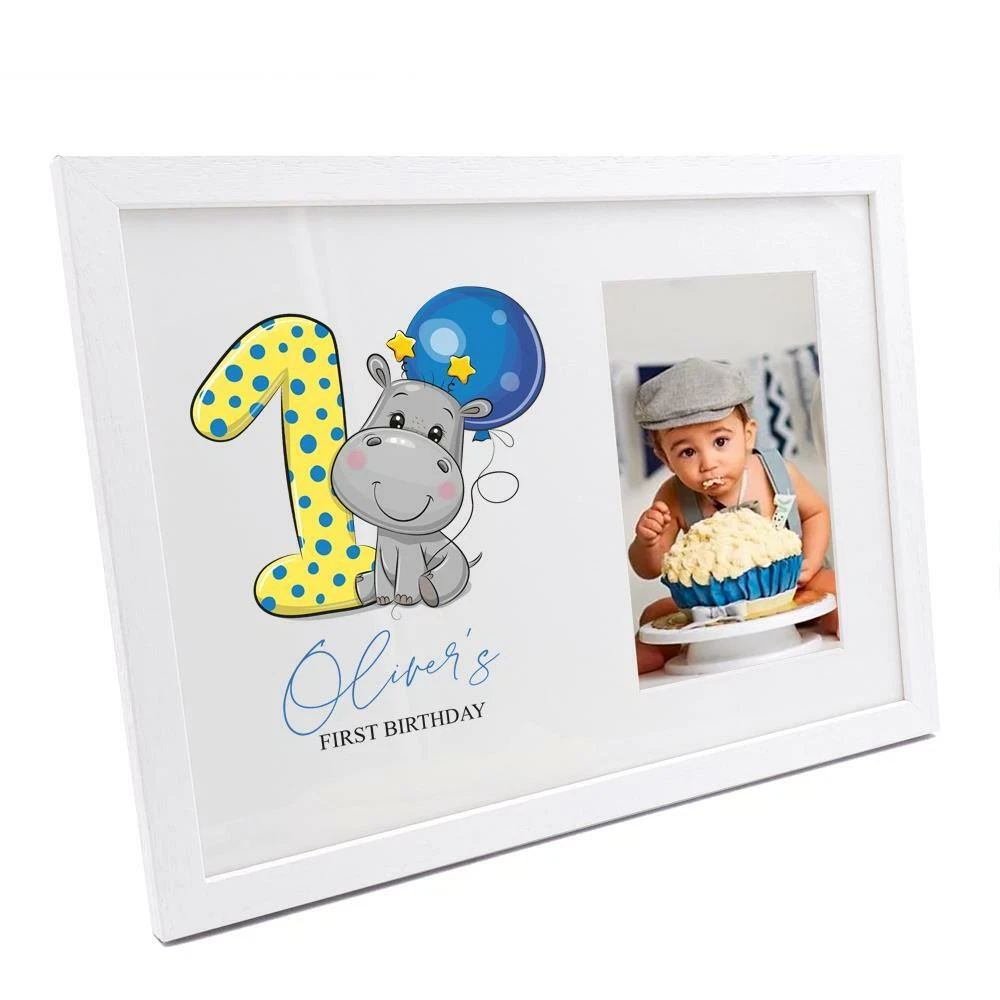 First birthday hotsell picture frame boy