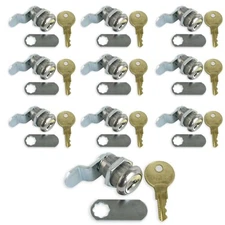 Leisure CW 10 pack 5/8" RV Compartment Door Cam Lock latch with CH751 Key