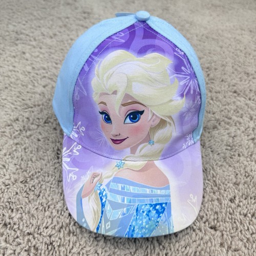 Disney Hat Elsa Youth Girls Strapback Baseball Cap 100% Cotton Kids Toddler NWT - Picture 3 of 11