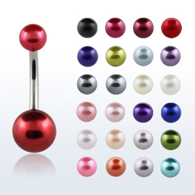 Bauchnabelpiercing Titan Titanium Perle Kugel Ball Banane Belly Banana
