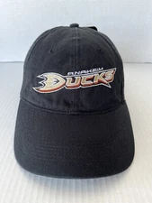 Anaheim Ducks Black Cap Hat Drew Pearson Marketing Adjustable NHL Hockey Workout