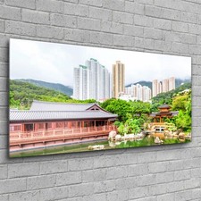 Wall Mounted Art Glass Picture Home Deco Photo 120x60 China Park Landscape