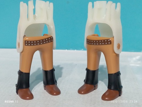 PLAYMOBIL X2 PIERNAS PISTOLERO BANDIDO COWBOY VAQUERO OESTE WESTERN VAQUEROS