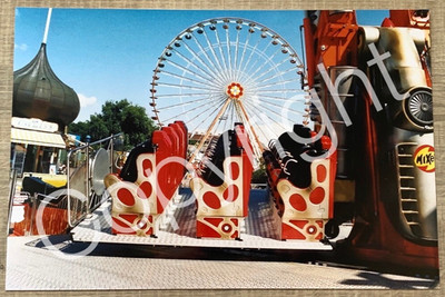 XXL Foto Karussell MIXER SUPERMIX Zamperla 90er - Kirmes Prater Wien Austria