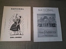 1947 National Theater SONG OF NORWAY/Edvard Grieg, PATRIOTS By Sidney Kingsley