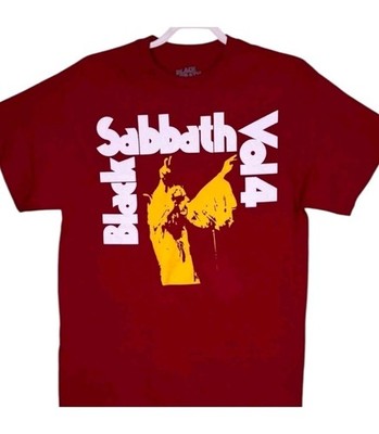Black Sabbath Vol 4 Red Adult T-Shirt Ozzy Classic Heavy Metal T