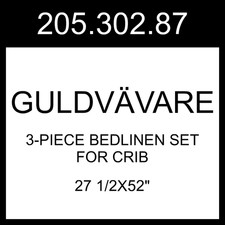 IKEA GULDV VARE 3-piece Bedlinen Set For Crib 205.302.87