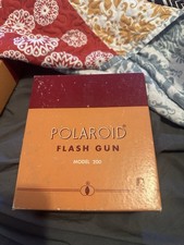 Vintage Polaroid Flash Gun 200 In Original Box Retro Photography Untested