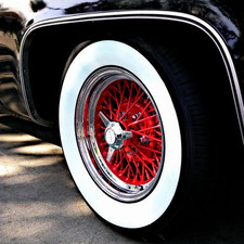 Portawalls 14 Inch Rim Wide Profile Whitewall Car Tire Insert Trim Set 4 Pcs.