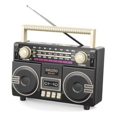 AM FM Radio Portable Shortwave Retro Radio Bluetooth Speaker  USB-C