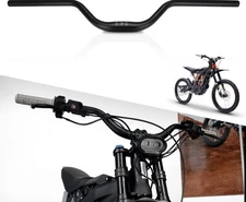 Black Motorcycle Handlebar 7/8in 22mm Dirt Bike Cafe Racer Low Rise Drag Bar