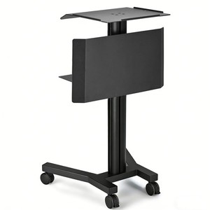 Yescom Mobile Laptop Cart Trolley with Front Display Panel for Lab Conference