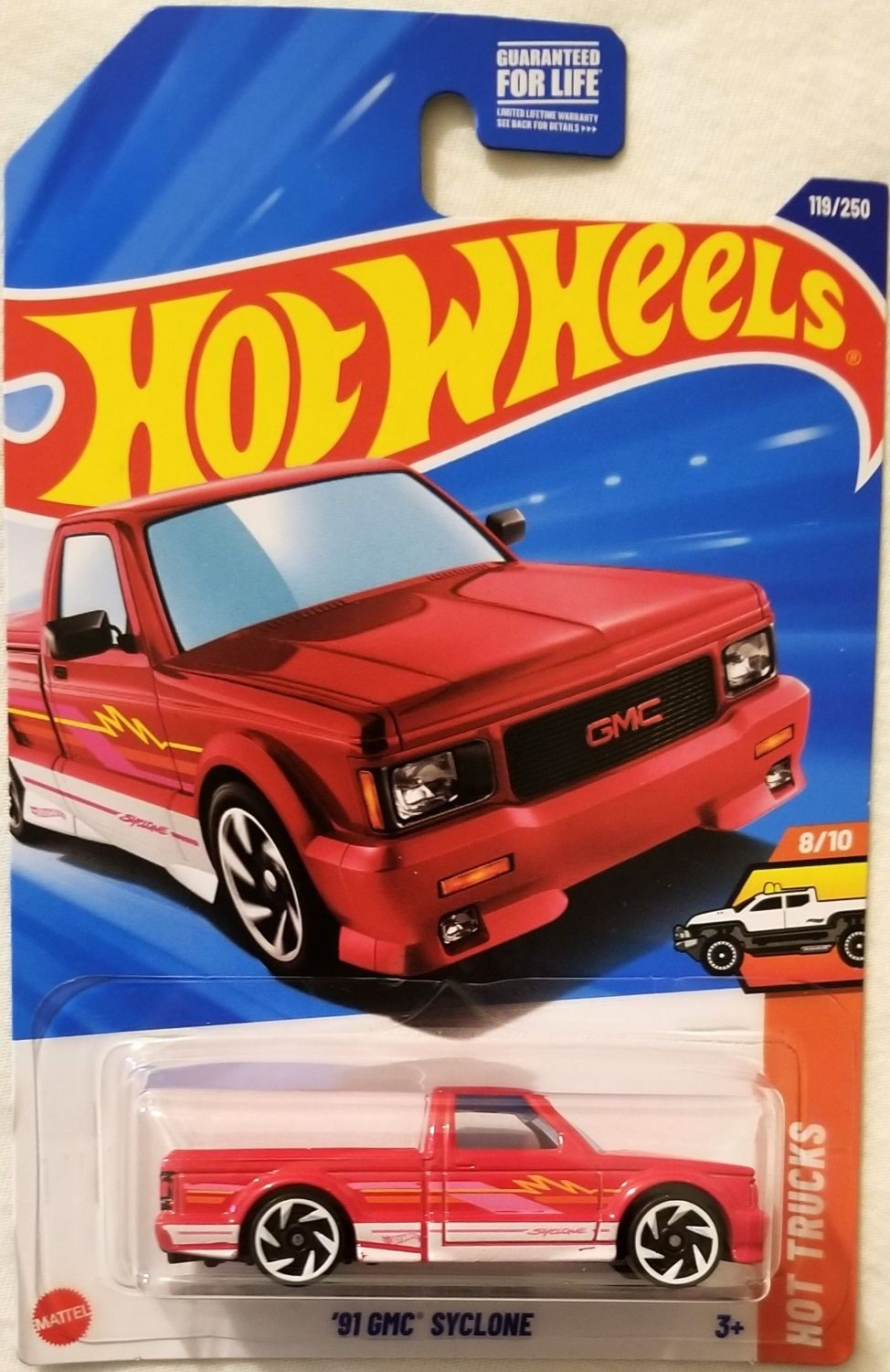 Hot Wheels - 2025 Hot Trucks 8/10 '91 GMC Syclone 119/250 (BBJBB89)
