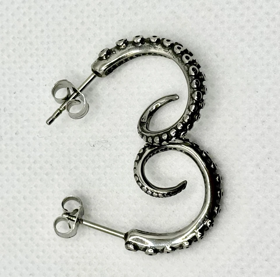 Pendientes Góticos - Diseño Boho Punk Sepia Foto 4 de 4