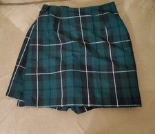 Flynn O'Hara Uniform Green Plaid Skort 10X JRS. Schoolcore,Eclectic, Boho.