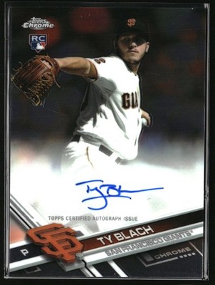 2017 Topps Chrome #RA-TBL Ty Blach Rookie Autographs
