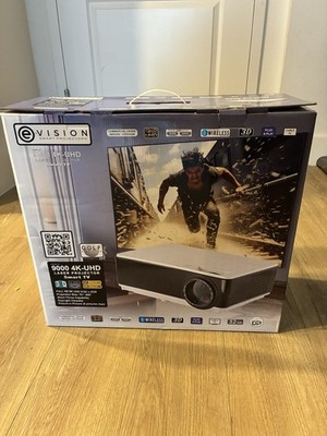 e-Vision 9000 4K-UHD Laser Projector Smart TV 8K Wireless 3D Commercial Grade