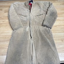Wearguard Insulated Quilt Lined Brown Coveralls Men's Sz Large - Chores
