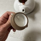 1950’s Edith Heath Tea Kettle Sausalito Opaque White VG — photo 6