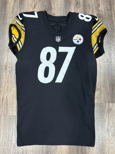 2021 Pittsburgh Steelers  Game Worn Home Football Jersey #87 Kevin Rader Matched