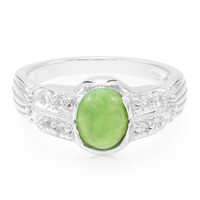 Cavill Ring 925 Sterling Silber Chrysopras 0,76Ct Topas 0,22Ct Damen