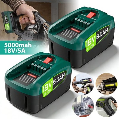 5000mAh Batterie 18V Professional 2 Stück Für Bosch GLORIA Gardena PBA PSB PSR