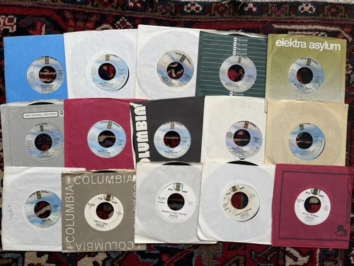 LOT OF 15 EAGLES 45 7" ALL DIFFERENT RECORDS ASYLUM YACHT ROCK RECORDS
