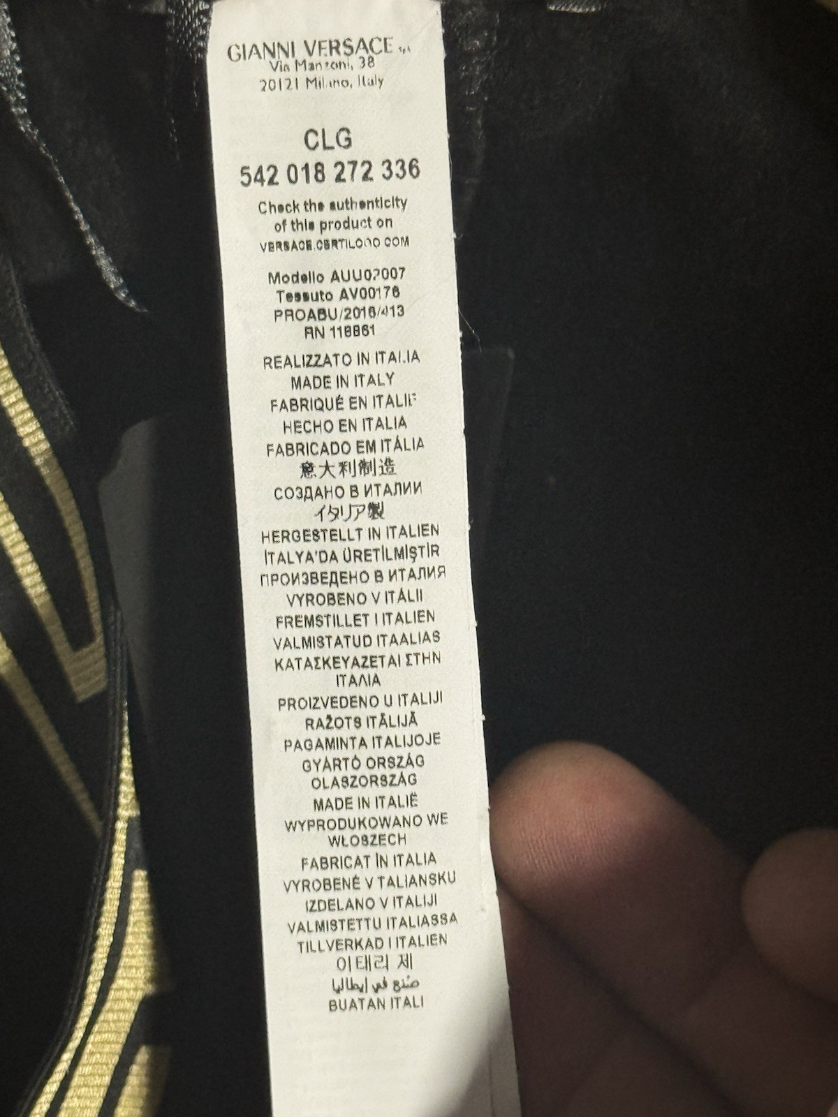 Versace Men’s Joggers Medusa Greca Black Gold Size 3 NWT thumbnail 11