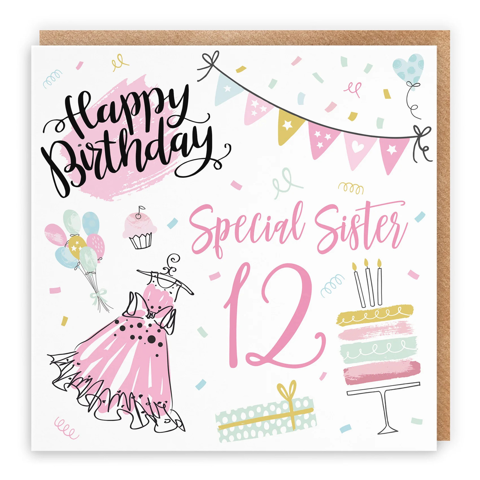 12th Sister Birthday Card Party
