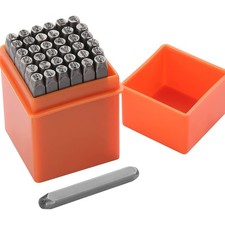 Schlagzahlen Set 37-teilig 3mm Metall Stempel Alphabet A-Z 0-9