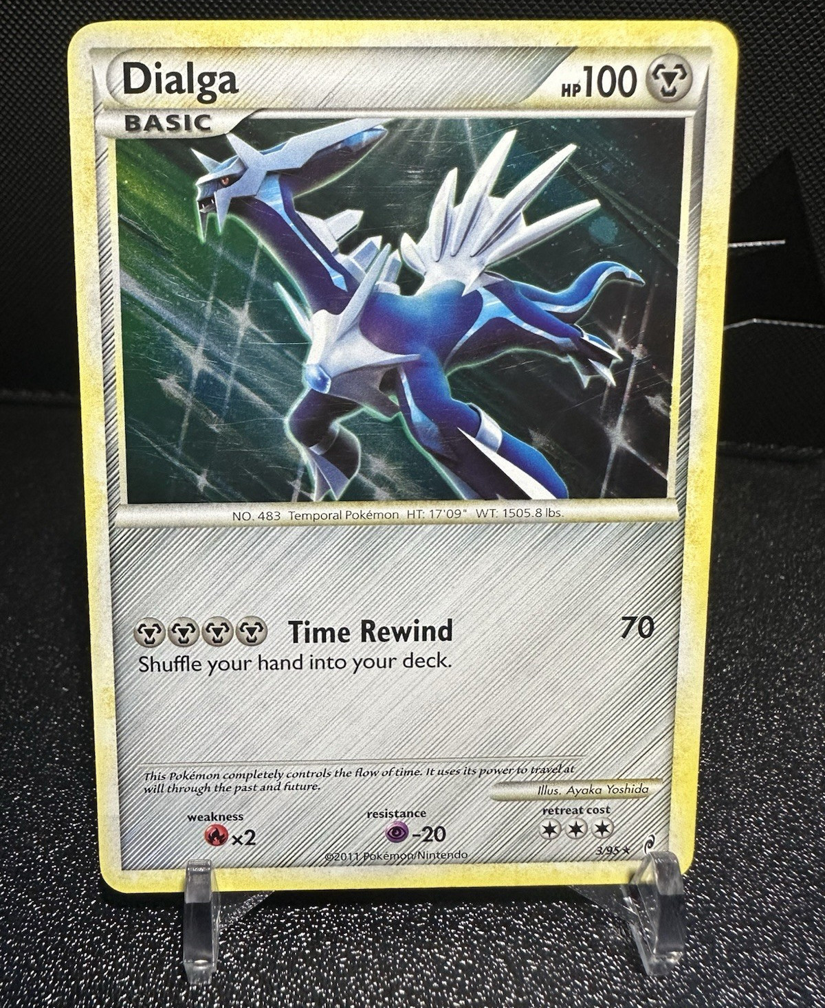 Pokemon TCG Dialga Call of Legends 3/95 Holo Rare 100 HP English 2011