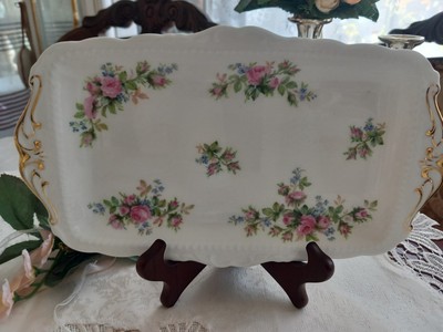 Royal Albert Bone China England '' Moss Rose '' Serviertablett/Platte