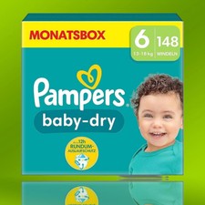 Pampers Windeln Größe 6 Baby-Dry XL Monatsbox 148 Stück