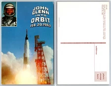 Astronaut Rocket Launch Orbit Space Postcard