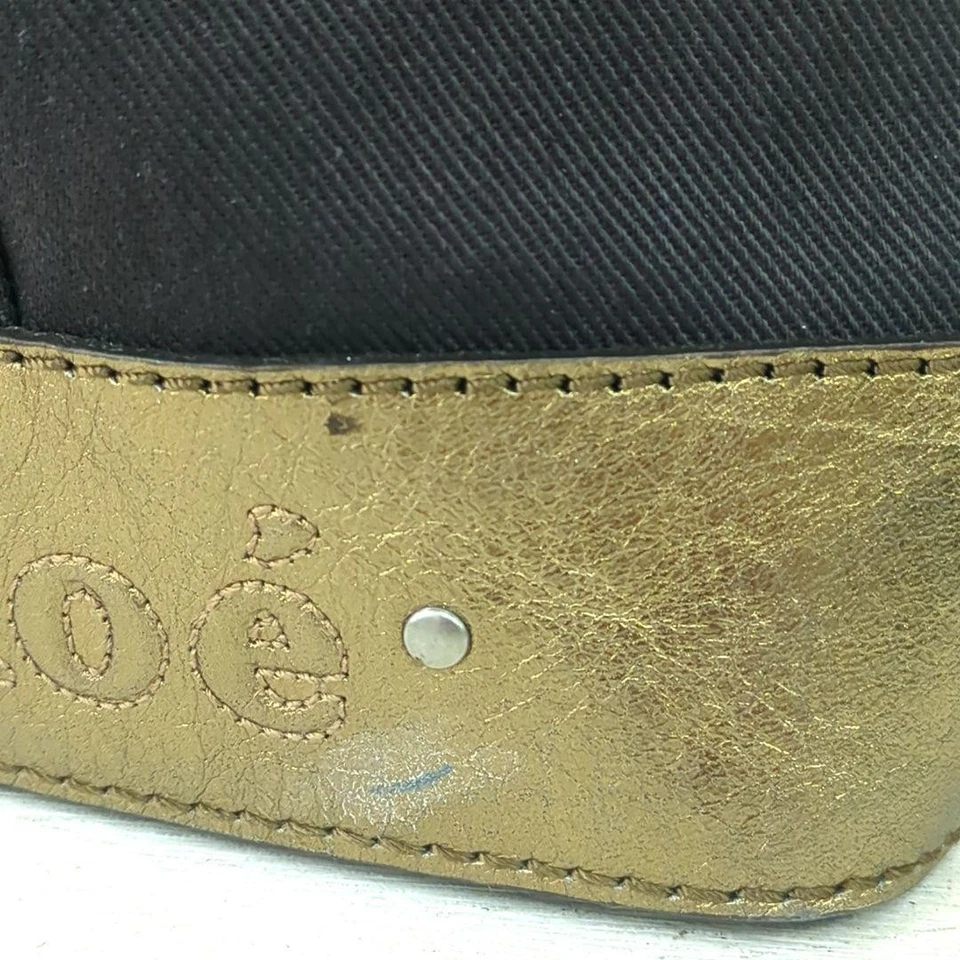 Bolso de Mano Chloe Bolso de Lona Cuero Marrón Oscuro Hecho en Rumania Mujer Bolso JAPÓN Foto 2 de 4