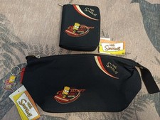 Bart Simpson Toiletry Bag & Wallet Black Simspons Skateboard Vintage BNWT