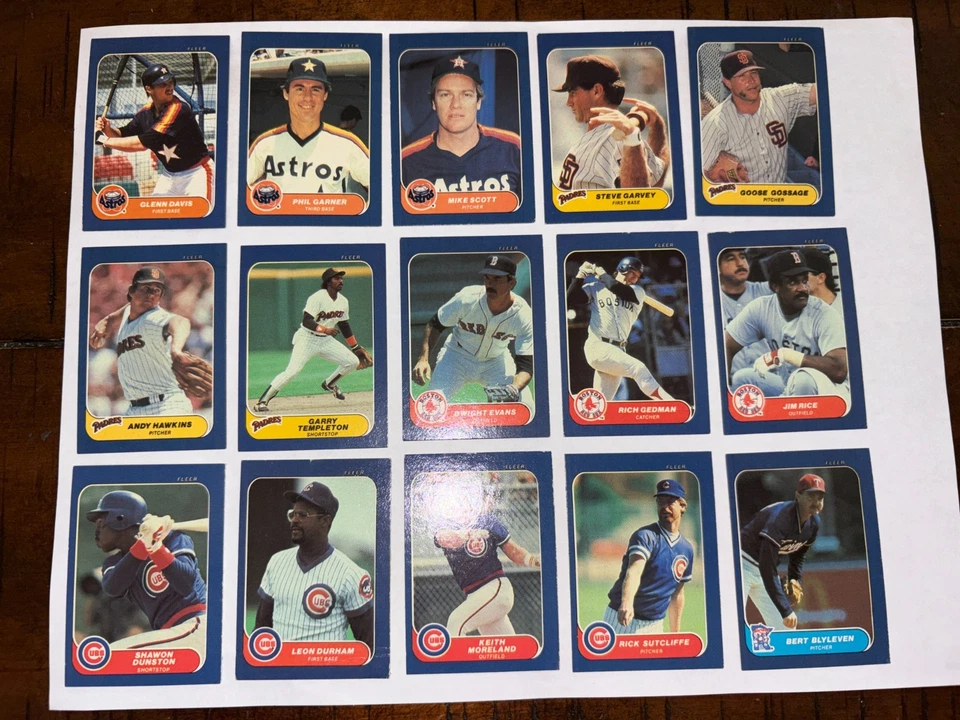 1986 FLEER MINI BASEBALL CARDS YOU CHOOSE MLB CARD FREE SHIPPING - Image 4 of 4