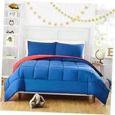 Solid Comforter Set with 1 Pillow Sham - 2 Piece Soft Twin/Twin XL Peyton Blue