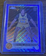 Jahzare Jackson 2022 Topps Chrome Overtime Elite Blue Wave Refractor /99 #54