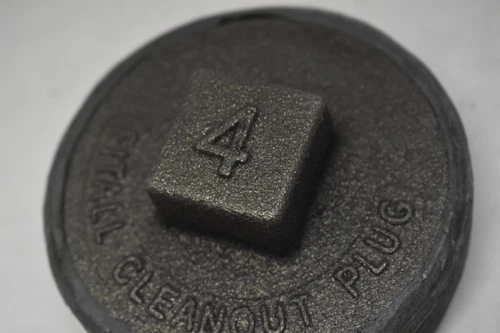 Jones Stephens P56400 4 Lead Fitting All Plug Fit All Cleanout Plug Cast Iron - Picture 3 of 7