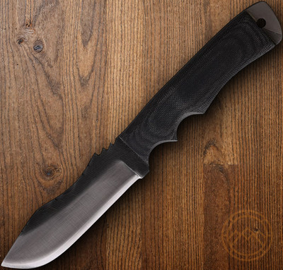 Anza Tracker Fixed Knife 5.5'' Made From A File Carbon Steel Blade Micarta Handle
