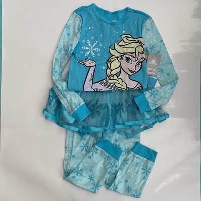 NWT Disney Store Frozen Elsa PJ PALS and Tutu Pajama Set