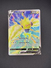 Regieleki V 175/195 SWSH12: Silver Tempest Full Art Pokemon TCG Card quasi nuovo