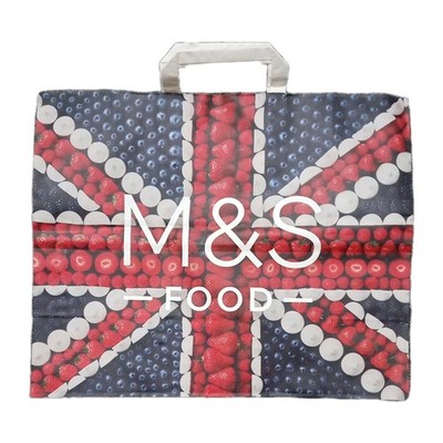 1 x   M&S Einkaufstasche Papierträger reißfest UK British Marks&Spencer 