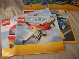 Lot of 12 LEGO Creator & Technic Instructions Booklets Manuals 31012 42007 42040