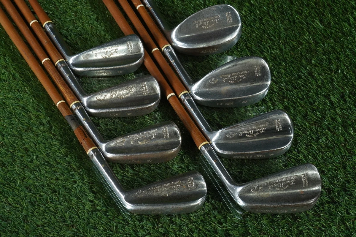 Vintage Wilson Staff Club Set - 1/3/5 Woods - 4/5/6/8/9 Irons