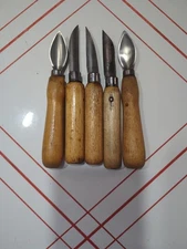 5 Woodworking Carving Hand Knives Tools