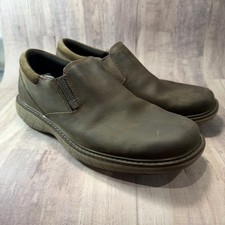 Merrell World Vue Moc Black Slate (BROWN) Leather Men's 8.5 J94343 Slip On