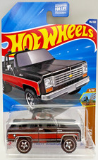 2025 Hot Wheels '75 Chevy Blazer Custom, Black/Red,Squarebody Topless Combo Ship