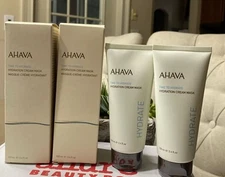 2 Ahava Hydration Cream Mask - Full Size 3.4oz/100ml Sealed